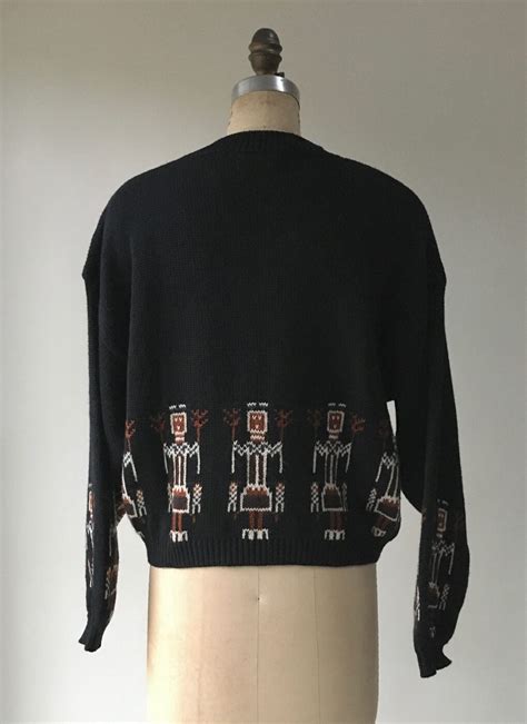 Maybe you would like to learn more about one of these? 1980s 90s Benetton black knit oversized cropped sweater ...