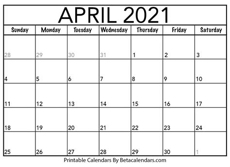 We all know that punctuality is the main. April 2021 calendar | blank printable monthly calendars