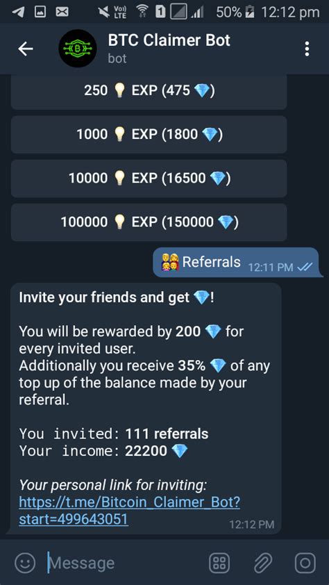 You keep all profits you make. Earn free satoshi with a BTC claimer bot on Telegram app ...