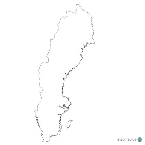 Afrika umriss halskette gold, madagaskar land karte umriss, shopelxnay. StepMap - Schweden Umriss - Landkarte für Schweden