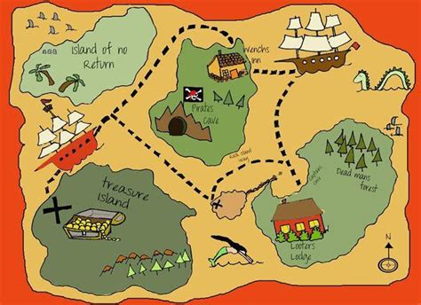 When having conversations with kids about maps and it's so important for kids to learn about traditional paper based maps, but google maps also have their place. Printable Treasure Maps For Kids | Fun Printable ...