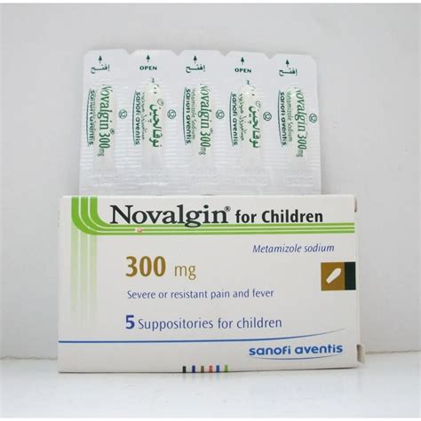 A list of us medications equivalent to metamizole is available on the drugs.com website. NOVALGIN INF 300 MG 5 SUPP ( XXX ) price from seif-online ...