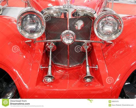 Oldtimer car horns stock photo. Image of history ...