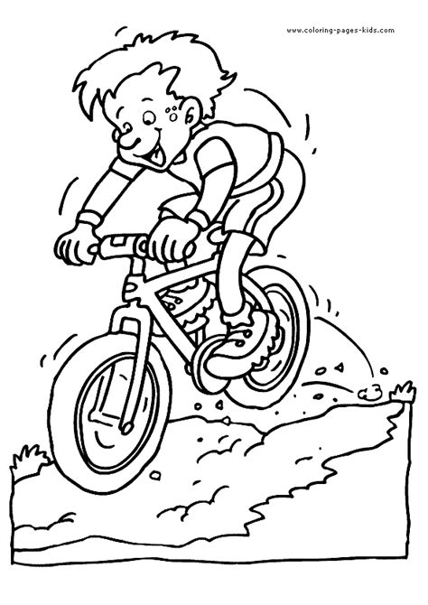 Motor bike coloring pages are a fun way for kids of all ages to develop creativity, focus, motor skills and color recognition. Mountain Bike Coloring Pages - Coloring Home