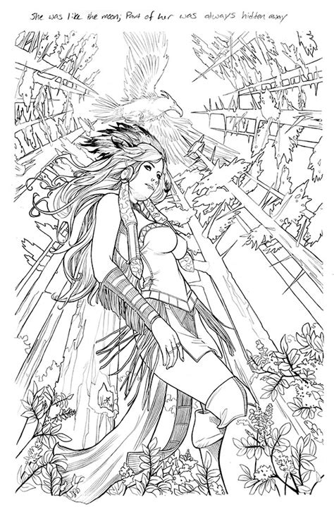 Illustration about native american indian. Shahrazad 08 B Ruffino BW by ToolKitten on DeviantArt