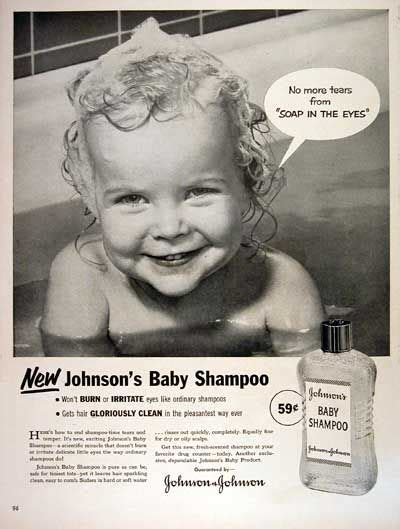 Johnson & johnson pledged last august 2012 to eliminate formaldehyde, parabens, triclosan and phthalates from all baby products. Baby shampoo, Shampoos and Vintage ads on Pinterest
