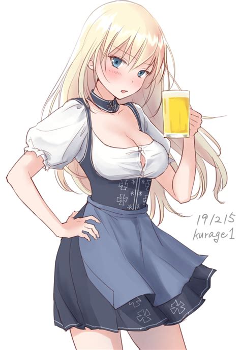 Cangkul cap eye german ge. u0709, bismarck (kancolle), kantai collection, 1girl ...