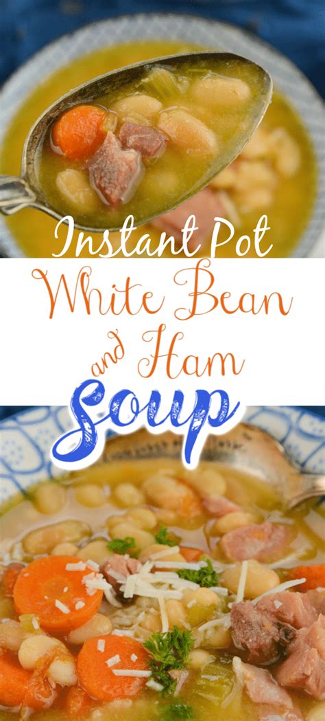 Big thanks to hurst beans for sponsoring this post. Instant Pot White Bean and Ham Soup pn - Adventures of a Nurse