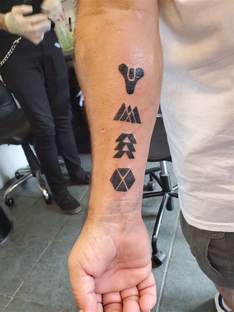 Destiny 2 titan symbol tattoo. My Dad's First Tattoo. : destiny2