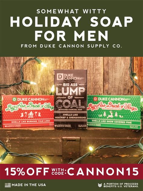 There are many different scents to choose from in addition to gift and bundles offered at a great price! Duke Cannon Holiday Soap Gift Set For Men | Holiday soap ...