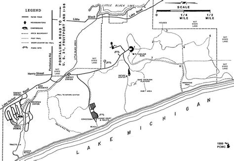 This is the main beach of muskegon state park. Hoffmaster State Park Trails