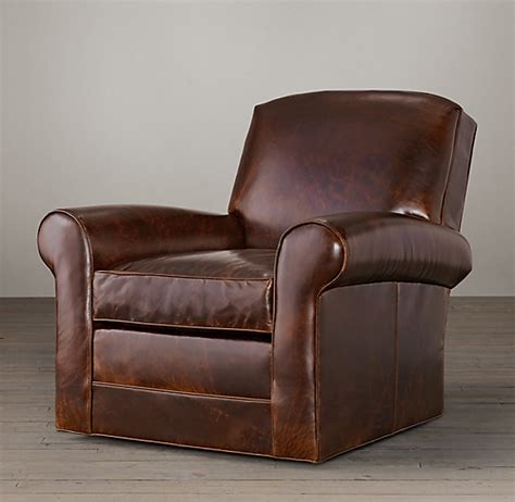 Shop with afterpay on eligible items. Lowell Leather Club Swivel Chair
