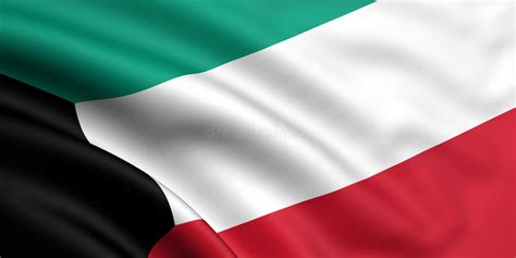 علم الكويت‎) was adopted on september 7, 1961, and officially hoisted november 24, 1961. флаг Кувейт иллюстрация штока. иллюстрации насчитывающей ...