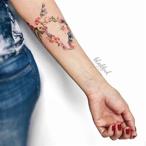 It appeared as though the suggestion was a joke. Poetic watercolor tattoo by Luiza Oliveira