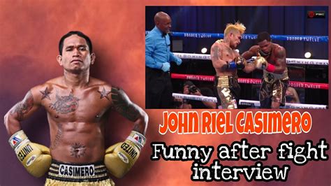 Boxing #johnrielcasimero john riel casimero speaks on his tko win over duke micah and immediately sends a message to. John Riel Casimero Funny after fight interview - YouTube