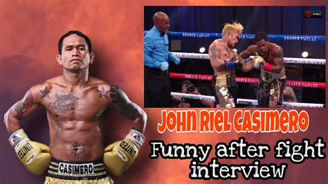 The ghanaian went down in the second round but made. John Riel Casimero Funny after fight interview - YouTube