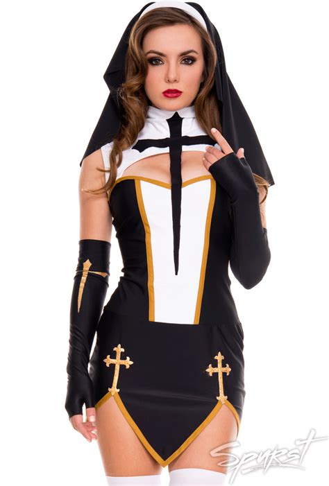 Making a diy nun costume is cheap and easy! Bad Habit Nun Costume | All Costumes By Theme | Sexy Costumes | Spurst | Things I simply want ...