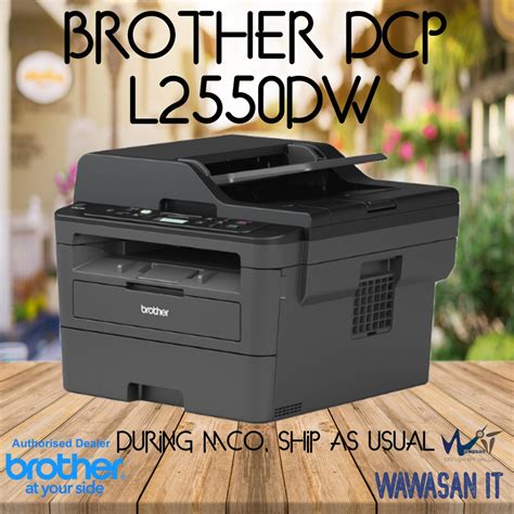 When printing, always select a working printer driver (its status should be ready). BROTHER DCP-L2550DW 3in1 Monochrome Laser Multi-Function ...