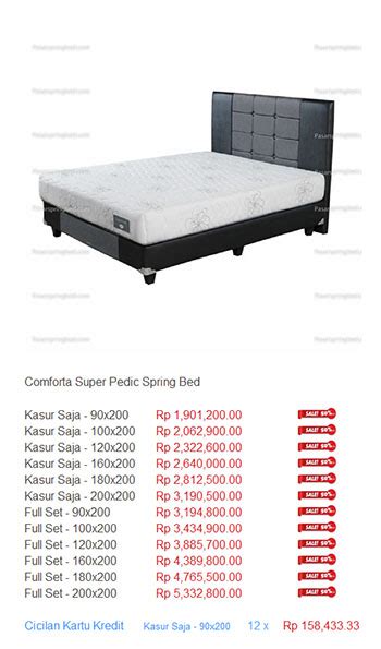 Rasa lelah dalam menjalankan aktivitas. 78 PALING MURAH KASUR SPRING BED CENTRAL NO 1 ASLI ORI ...