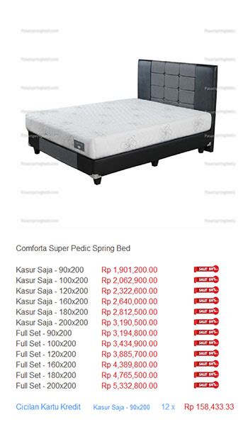 King koil, harga kasur, comforta, merk spring bed terbaik in indonesia. 78 PALING MURAH KASUR SPRING BED CENTRAL NO 1 ASLI ORI ...