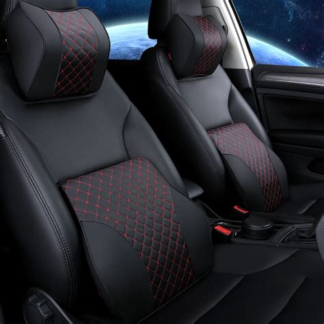 For this reason, an excellent lumbar support cushion can make a massive difference in your driving comfort, and these car accessories don't take. 4colors leather Car waist seat support memory cotton headrest for seat lumbar pillow driver car ...