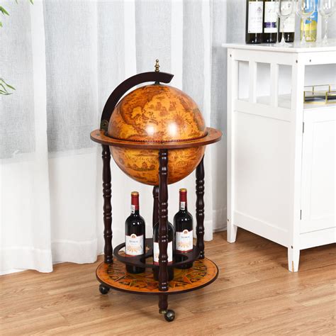 Old modern handicrafts globe drinks cabinet floor stand ng001. WOOD GLOBE DRINK CABINET WINE BAR MINIBAR BEVERAGE STAND ...