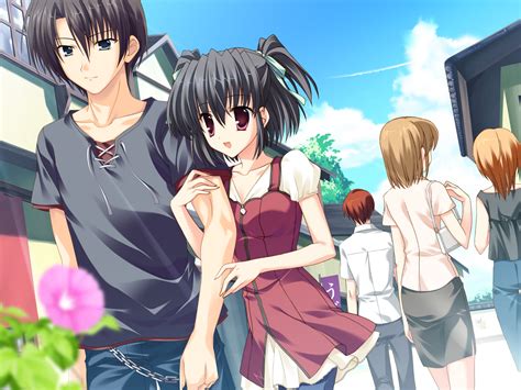 Anime art anime couple holding hands moonlight desktop. Cute Anime Couple HD Wallpapers | PixelsTalk.Net