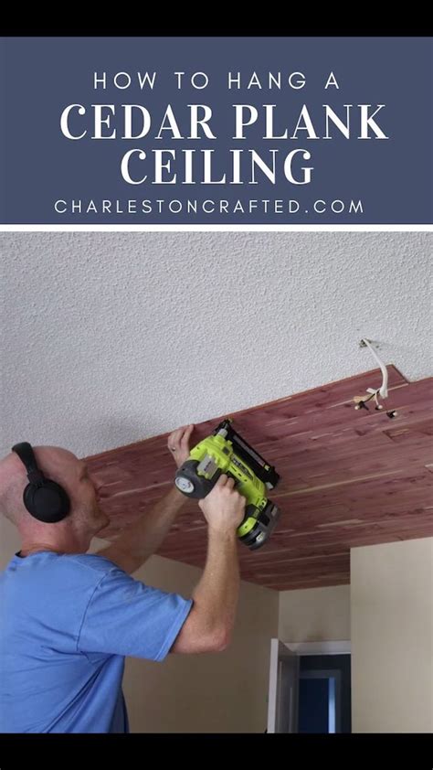 Before we jump right into the installation process, it's important to note that there were several vital steps we took before we even thought about hanging. How to cover a popcorn ceiling with a DIY tongue and ...