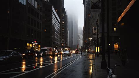 Enjoy and share your favorite beautiful hd wallpapers and background images. Cars On Road Between Buildings HD Dark Aesthetic ...