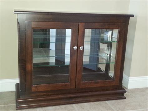 Your home improvements refference | console curio display cabinet. Amish Small Console Curio Cabinet Display Case | Curio ...