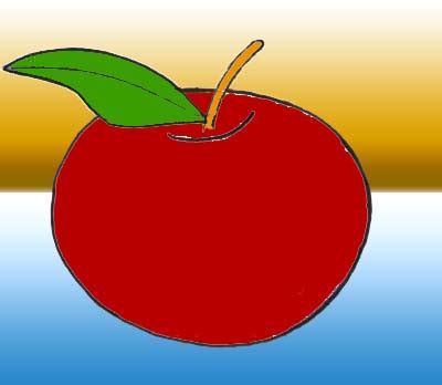 Buah apple apel merah sehat alam segar makanan pohon apel. Gambar Apel Sketsa - Siti