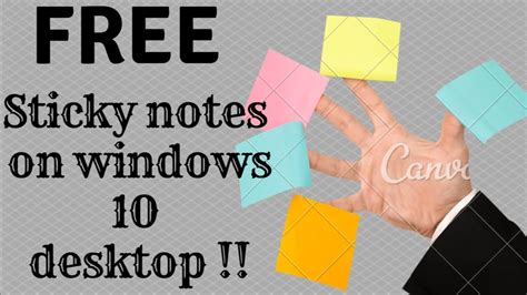 Simple sticky notes free download: How to add sticky notes on Windows 10 - YouTube