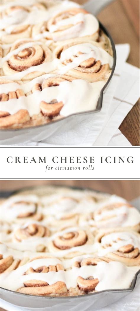 While rolls are baking, cream together the cream cheese and powdered sugar. A quick and easy recipe for the best Cream Cheese Icing ...