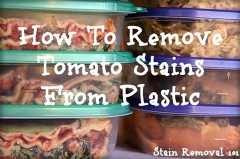 Whether you're enjoying a nice blt or chowing down some pasta, chances are you will come into contact with tomatoes at least a few times per week. How To Remove Tomato Stains From Plastic