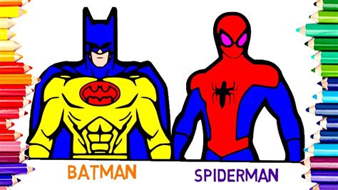 Spiderman vs batman coloring pages. Spiderman Vs Batman Drawing | Free download on ClipArtMag