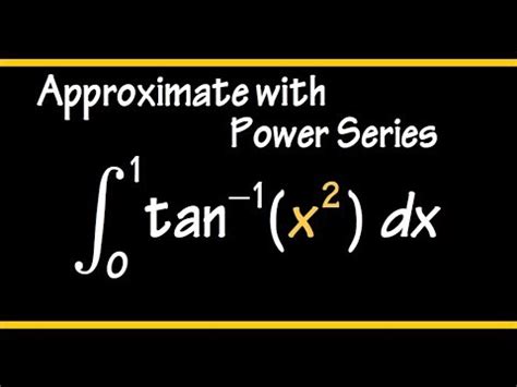 As the domain of arctan is all real numbers, you don't need to worry too much. Integral of arctan(x^2) from 0 to 1 using power series, # ...