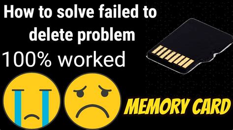 However, there are times when you ability to recover any kind of deleted file. How to solve failed to delete/move problem in memory card.(100% work) - YouTube