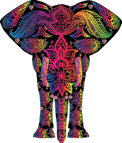Related to pola gambar gajah. Pelangi pola bunga Gajah | Domain publik vektor
