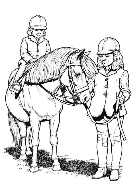 Check spelling or type a new query. Coloriage cheval petites filles sur Hugolescargot.com