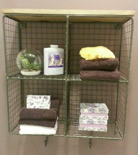 You can use wire baskets in every room of your home to store all the necessities of life that would otherwise appear to be clutter. Wire Basket Shelf - Bathroom Storage | Wire basket shelves ...