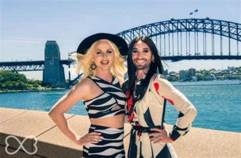 Together with australian stars like courtney act and esc 2015 participant guy sebastian as a part of sydney mardi gras festival. conchita wurst on Tumblr
