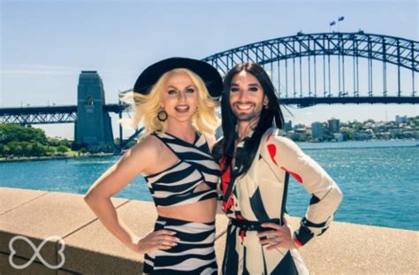 Together with australian stars like courtney act and esc 2015 participant guy sebastian as a part of sydney mardi gras festival. conchita wurst on Tumblr