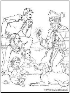 Saint patrick religious coloring pages with st day color s saint kateri tekakwitha coloring page 108 Best Coloring Pages images | Coloring pages, Catholic, Catholic coloring