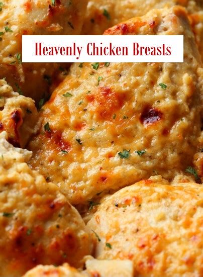 Light and crispy on the outside and tender on the inside this parmesan crusted chicken is a must try! Heavenly Chicken Breasts Recipe - The Best Recipes