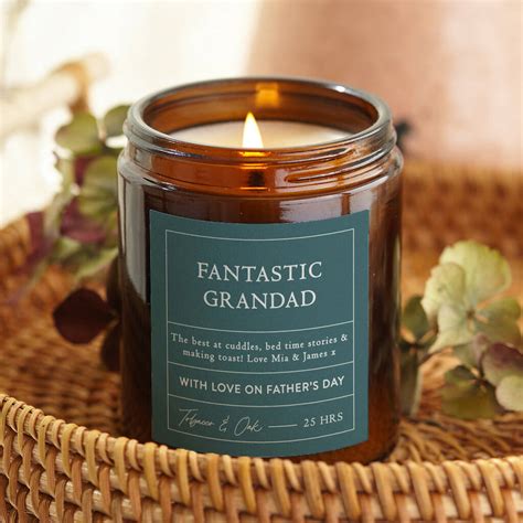 Check spelling or type a new query. Grandad Father's Day Gift Personalised Candle By Kindred ...