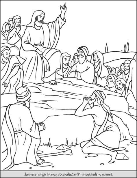 The kids can enjoy sermon on the mount coloring pages, math worksheets, alphabet worksheets, coloring worksheets and drawing worksheets. Sermon On The Mount Coloring Page | Jesus coloring pages ...