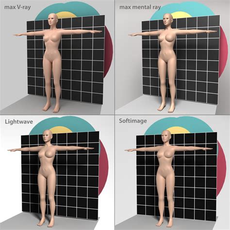 Female figures are typically narrower at the waist than at the bust and hips. 3d model of woman proportional human body