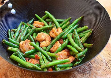 Serve with chapattis or bhakri or as a side dish with dal. Green Bean and Shrimp Stir-fry | Recipe (With images ...