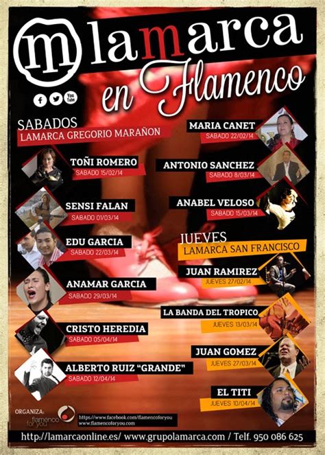 En prolongement du sens actuel du duende, il existe d'autres termes et expressions caractéristiques du flamenco comme genre artistique et comme mode de vie : Festivales Flamencos: Ciclo LA MARCA EN FLAMENCO ALMERÍA ...