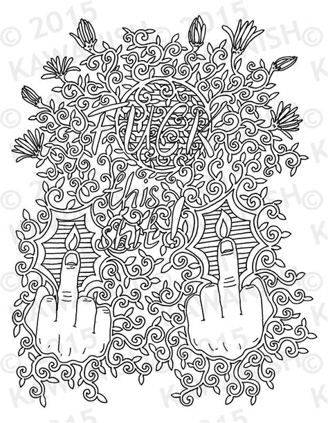 Playtime for couples, this coloring book is nothing but 101 pages of explicit pictures of couples doing it, sex positions you've never heard of. Fuck this shit adult coloring page gift wall art funny ...